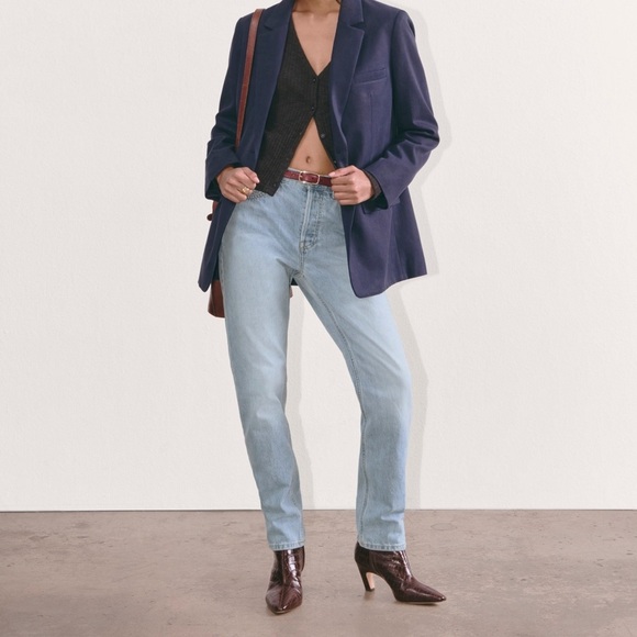 NWT Everlane organic cotton 90s cheeky straight light wash denim jean